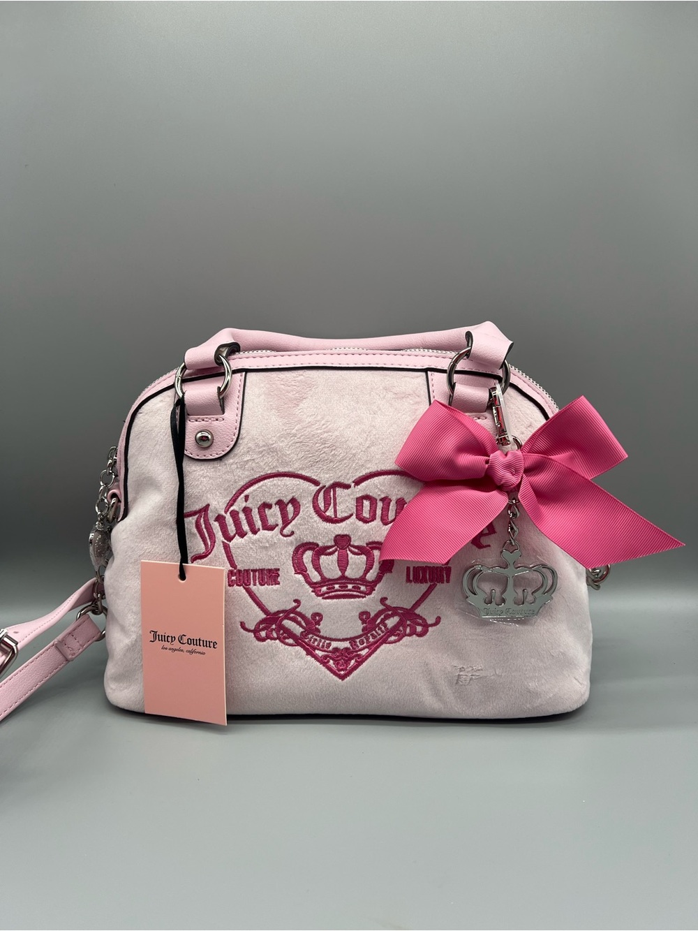 Juicy couture girlie royalty satchel purse
